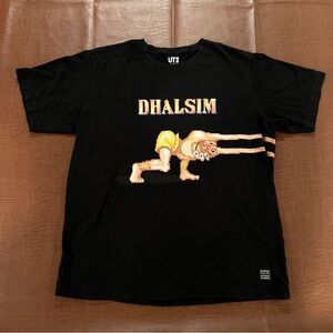 Capcom Street Fighter Dhalism Men’s Shirt - Dual Sided - Size Large